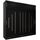Kryspol Schwebetürenschrank York 250 cm Kleiderschrank mit Kleiderstange und Einlegeboden Schlafzimmer- Wohnzimmerschrank Schiebetüren Modern Design (Schwarz mit Erweiterung)