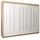 MEBLE KRYSPOL - Kleiderschrank, Schlafzimmerschrank - Schrank DREI Türen - 4 Fächer rechts, Links, 2 Stangen, Fach - Garderobenschrank York, Körperfarbe Sonoma, Frontfarbe Weiß - 250x62x200cm