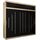 Kryspol Schwebetürenschrank York 250 cm Kleiderschrank mit Kleiderstange und Einlegeboden Schlafzimmer- Wohnzimmerschrank Schiebetüren Modern Design (Sonoma + Schwarz mit Erweiterung)