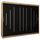 MEBLE KRYSPOL - Kleiderschrank, Schlafzimmerschrank - Schrank DREI Türen - 4 Fächer rechts, Links, 2 Stangen, Fach - Garderobenschrank York, Körperfarbe Artisan, Frontfarbe Schwarz - 250x62x200cm