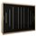 MEBLE KRYSPOL - Kleiderschrank, Schlafzimmerschrank - Schrank DREI Türen - 4 Fächer rechts, Links, 2 Stangen, Fach - Garderobenschrank York, Körperfarbe Sonoma, Frontfarbe Schwarz - 250x62x200cm