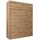 Kryspol Schwebetürenschrank York 180 cm Kleiderschrank mit Kleiderstange und Einlegeboden Schlafzimmer- Wohnzimmerschrank Schiebetüren Modern Design (Artisan Eiche mit Erweiterung)