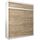 Kryspol Schwebetürenschrank York 200 cm Kleiderschrank mit Kleiderstange und Einlegeboden Schlafzimmer- Wohnzimmerschrank Schiebetüren Modern Design (Weiß + Sonoma mit Erweiterung)