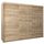 MEBLE KRYSPOL - Kleiderschrank, Schlafzimmerschrank - Schrank DREI Türen - 4 Fächer rechts, Links, 2 Stangen, Fach - Garderobenschrank York, Körperfarbe Sonoma, Frontfarbe Sonoma - 250x62x200cm