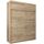 Kryspol Schwebetürenschrank York 180 cm Kleiderschrank mit Kleiderstange und Einlegeboden Schlafzimmer- Wohnzimmerschrank Schiebetüren Modern Design (Sonoma mit Erweiterung)