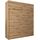 Kryspol Schwebetürenschrank York 200 cm Kleiderschrank mit Kleiderstange und Einlegeboden Schlafzimmer- Wohnzimmerschrank Schiebetüren Modern Design (Artisan Eiche mit Erweiterung)