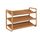 Honey-Can-Do Ebenen SHO-01599 Schuhregal aus Bambus mit 3 Etagen, Bamboo, 76.2x33x50.8 cm