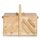 Prym 612546 Nähkasten aus hellem Holz, M, Beige, Braun
