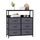 LYNCOHOME Kommode mit Schubladen aus Stoff, Sideboard Flur Schrank mit 6 Stoffschubladen und Fächern, Schubladenschrank Ordnungsmöbel für Küche Büro Bedroom