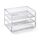 Osco A3276 Magazin mit 3 Schubladen aus klarem Acryl, Transparent