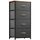 YITAHOME Kommode mit Schubladen, Schrank mit 4 Schubladen aus Stoff, Aufbewahrungskommode Industrial Stil für Schlafzimmer, Wohnzimmer, Kinderzimmer, Flur, Aufbewahrungsschrank (Dunkelgrau)