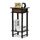 Furinno Hoher Beistelltisch mit Schublade, Holz, Espresso/Braun, 29.49 x 39.5 x 70.41 cm