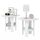 Furinno Simple Design End-/Beistelltisch, Weiß, 2er-Set