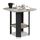 Furinno Simple Design Beistelltisch, holz, Französische Eiche Grau/Schwarz, 50.8 x 50.8 x 49.78 cm