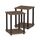 Furinno Simplistic Sofatisch, Couchtisch, Beistelltisch, mit 2 Ebenen, 2-er Set, Walnuss/Braun