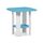 Furinno Simple Design Beistelltisch, Holz, Hellblau/Weiß, 50.8 x 50.8 x 49.78 cm
