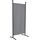 ANGERER Stellwand 178 x 82 cm, Sicht- & Sonnenschutz, Raumtrenner, Innen & Outdoor Büro Balkon/Terrasse, Schlafzimmer, Garten, Made in Germany, waschbare Bezüge, Polyacryl hellgrau