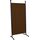 ANGERER Stellwand 178 x 82 cm, Sicht- & Sonnenschutz, Raumtrenner, Innen & Outdoor Büro Balkon/Terrasse, Schlafzimmer, Garten, Made in Germany, waschbare Bezüge, Polyacryl braun