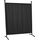 ANGERER Stellwand 178 x 178 cm, Sicht- & Sonnenschutz, Raumtrenner, Innen & Outdoor Büro Balkon/Terrasse, Schlafzimmer, Garten, Made in Germany, waschbare Bezüge, Polyacryl dunkelgrau