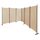 QUICK STAR Paravent 6 Teilig 340x165cm Beige - Garten & Balkon Sichtschutz Stellwand Innen & Außen - Raumteiler Trennwand Faltbar Blickdicht & Wetterfest