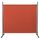 QUICK STAR Paravent Outdoor Wetterfest 180 x 178 cm Rotorange | Raumteiler Stellwand Innen | Garten & Balkon Sichtschutz Blickdicht