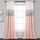 Lush Decor Night Sky Fenstervorhang, 213,4 x 106,7 cm, Weiß/Rouge