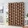 Melodieux Marokkanische breite Vorhänge, Raumverdunkelung, Verdunkelungsvorhang für extra breite Fenster, Terrassenschiebetür, Glastür, 1 Vorhangschal, 254 x 213 cm, Kaffeebraun