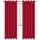 BGment Raumverdunkelungsvorhänge 213 cm lang – Ösen, wärmeisoliert, Fensterbehandlungsvorhänge für Schlafzimmer, 2 Paneele, 178 x 213 cm, Rot