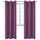 BGment Raumverdunkelungsvorhänge, 213 cm lang, mit Ösen, wärmeisoliert, Fensterbehandlungsvorhänge für Schlafzimmer, 2 Paneele, 106,7 x 213,3 cm, Aubergine, Lila
