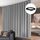 Raumteiler-Vorhänge, flexibles Deckenschienen-Set, Vorhangschiene, Deckenmontage, Verdunkelungsvorhang für Wohnzimmer, Schlafzimmer, Deckenvorhangstange, Sichtschutz, Trennwände, B 180 x H 108 cm