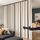 Raumteiler Vorhänge Flexible Deckenschienen Set Vorhangschiene Deckenhalterung Verdunkelungsvorhang für Wohnzimmer Schlafzimmer Deckenvorhangstange Sichtschutz Trennwände Paneele B150xH96 Beige Drape