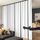 Raumteiler-Vorhänge, flexibles Deckenschienen-Set, Vorhangschiene, Deckenmontage, Verdunkelungsvorhang für Wohnzimmer, Schlafzimmer, Deckenvorhangstange, Sichtschutz, Trennwand, B 150 x H 96 cm