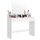 VASAGLE Dressing Table with Large Mirror,100x40x140cm, weihnachten, White RDT163W01