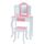 Teamson Kids Kinder Schminktisch mit Spiegel und Hocker Frisiertisch TD-11670F