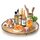 Lazy Susan Drehteller aus Eichenholz, 61 cm, für Schrank, Bauernhaus, rund, groß, Lazy Susan, Organisation und Aufbewahrung für Esstisch, Speisekammer, Küche, Arbeitsplatte, Schrank, Heimdekoration
