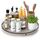 Lazy Susan Drehteller aus Eichenholz, 40,6 cm, für Schrank, Bauernhaus, rund, Holz, Lazy Susan, Organisation und Aufbewahrung für Esstisch, Speisekammer, Küche, Bad, Arbeitsplatte, Schrank