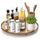 Lazy Susan Drehteller aus Eichenholz, 45,7 cm, für Schrank, Bauernhaus, rund, groß, Lazy Susan, Organisation und Aufbewahrung für Esstisch, Speisekammer, Küche, Arbeitsplatte, Schrank, Heimdekoration