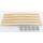 BOSSASHOP.de Set: Federholzleisten (8x50mm) + Befestigungs Kappen zur Selbstmontage für Futon, Bett oder Caravan | Stärke/Höhe 8mm x Breite 50mm (10 Kappen + 5 Leisten (Länge 880mm))