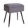 Aibiju HockerStuhl mit Stauraum, Stuhl für Schminktisch,Make-up Eitelkeits Hocker Beistelltisch, Schlafzimmer-Osmanenhocker mit Metallbeinen für Zuhause, Wohnzimmer, Schlafzimmer, Grau YD-SMS137G