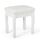 Mondeer Hocker Schminktisch, Schminkhocker, Sitzhocker Gepolstert, Rosenmuster Klavierhocker MDF Holz für Ankleidezimmer Schlafzimmer Eingang Flure, Weiß