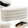 tectake® Sitzbank mit Stauraum, Sitzhocker, Hocker mit Stauraum, Pouf, Polsterhocker, Sitztruhe, Truhe mit Deckel, Truhenbank mit Stauraum, Möbel Wohnzimmer, 110 x 45 x 42 cm - Samtoptik Creme-weiß