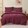 RUIKASI Bettwäsche 200x200 Rot 3teilig - Burgundy Mikrofaser Bettwäsche-Sets Oeko-TEX, Bettbezüge 200 x 200cm + 2 Kissenbezüge 80x80cm mit Reißverschluss, Weich und Bügelfrei