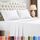 Utopia Bedding California King Bettwäsche-Set, 4-teilig, gebürstete Mikrofaser, schrumpft und verblasst Nicht, pflegeleicht (California King, Weiß)