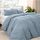 Bare Home Sandwashed Bettbezug und Kissenbezug Set – Doppelgröße – Premium 1800 Ultra weich – leicht – kühlender Bettbezug – Bettbezug mit 2 Kissenbezügen (Doppelbett, Sandwashed Dusty Blue)
