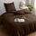 Utopia Bedding Bettwäsche 135x200 Set - Mikrofaser Bettbezug 135x200 cm + 1 Kissenbezug 80x80 cm - Braun