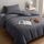 Utopia Bedding Bettwäsche 135x200 Set - Mikrofaser Bettbezug 135x200 cm + 1 Kissenbezug 50x75 cm - Grau