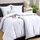 Utopia Bedding Bettwäsche 135x200 4teilig - Mikrofaser 2 Bettbezug 135x200 cm + 2 Kissenbezüge 80x80 cm - Weiß