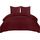 Utopia Bedding Bettwäsche 220x240 Set - Mikrofaser Bettbezug 240x220 cm + 2 Kissenbezüge 65x65 cm - Burgund