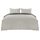 Utopia Bedding Bettwäsche 200x200 Set - Mikrofaser Bettbezug 200x200 cm + 2 Kissenbezüge 50x75 cm - Dunkelgrau/Hellgrau