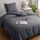 Utopia Bedding Bettwäsche 140x200 Set - Mikrofaser Bettbezug 140x200 cm + 1 Kissenbezug 65x65 cm - Grau